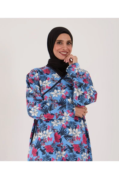 AYSUN TEKSTİL Aysun Tekstil Pamuklu Kumaştan Geniş Kesim Namaz Elbisesi & Namazlık & Sabahlık ürün görseli