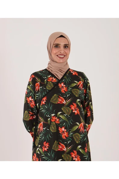 AYSUN TEKSTİL Pamuklu Kumaştan Geniş Kesim YENİ DESEN Namaz Elbisesi & Namazlık & Sabahlık (TESBİH HEDİYELİ) ürün görseli