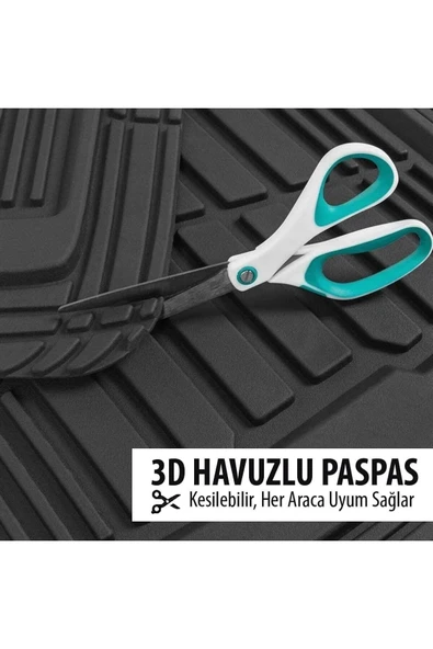 HLP Bmw 3 Seri G20 2019-2022 Negro Kırmızı Universal Paspas - Resim 2