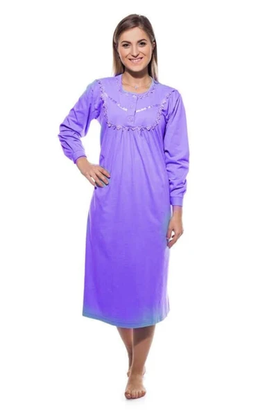 AYSUN TEKSTİL Kadın Mor Gecelik ürün görseli