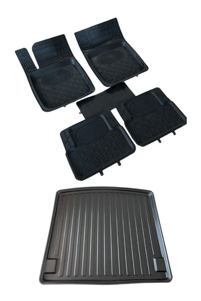 Gold Oto Aksesuar Fıat Doblo 2001 - 2009 Bagaj Havuzu+ Magnum Siyah Oto Paspas Seti ürün görseli