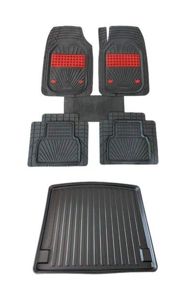 Gold Oto Aksesuar Cıtroen C-elysee Sedan 2012 Ve Sonrası Bagaj Havuzu+ Negro Kırmızı Oto Paspas Seti ürün görseli