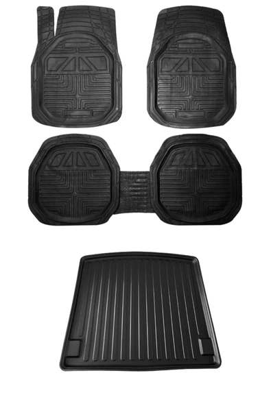 Gold Oto Aksesuar Peugeot 3008 (ALT) 2016 Ve Sonrası Bagaj Havuzu 3d Zebra Siyah Oto Paspas ürün görseli