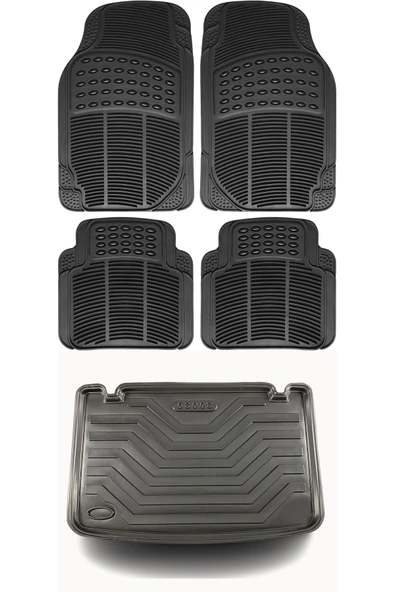 Gold Oto Aksesuar Volkswagen Tıguan Suv Üst Standart 2016 Ve Sonrası Bagaj Havuzu+ Badem Siyah Oto Uyumlu  Paspas Seti ürün görseli