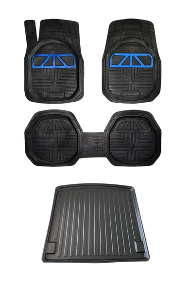 Gold Oto Aksesuar Volkswagen Golf 8 Hb (alt) 2013 - 2019 Uyumlu Bagaj Havuzu+ 3d Extra Havuzlu Mavi Oto Paspas ürün görseli