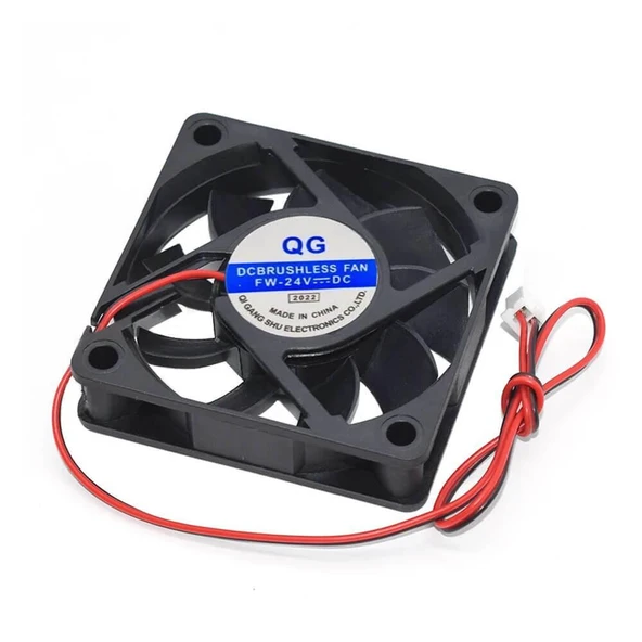 24 Volt Fan 60x60x15 mm 2 pinli - 2