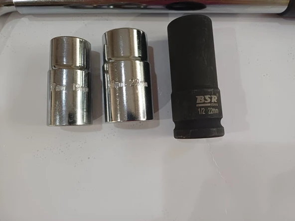 Teleskopik Bijon Anahtarı, 1/2 17/19 - 21/23 Ve 22 Uzun Lokma - Resim 2