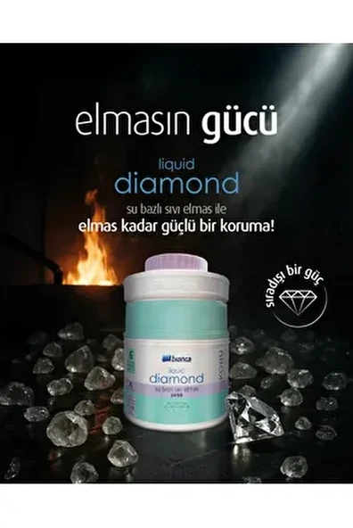 Bianca Lıquıd Dıamond (SIVI ELMAS) Su Bazlı Kokusuz Ekstra Dayanıklı Şeffaf Sıvı Cam 600 ml