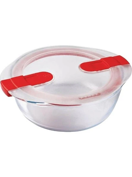 Pyrex Yuvarlak Kapaklı Saklama Kabı Mikrodalga İçin 1,1L 207PH00/7145 - 1