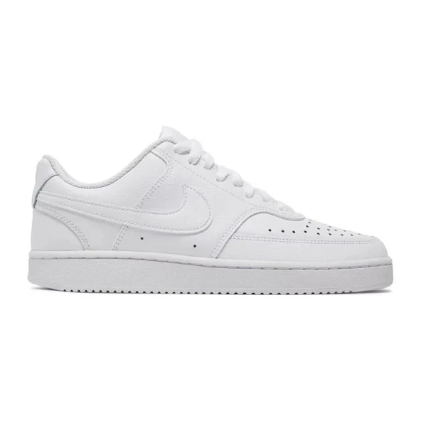 Nike Court Vision Low Triple White Unisex Spor Ayakkabı - 1