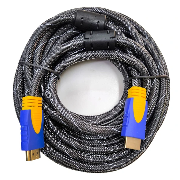 Hdmı erkek erkek örgülü kablo hdmi 1080p v1.4 örgülü kablo 7m - Resim 3