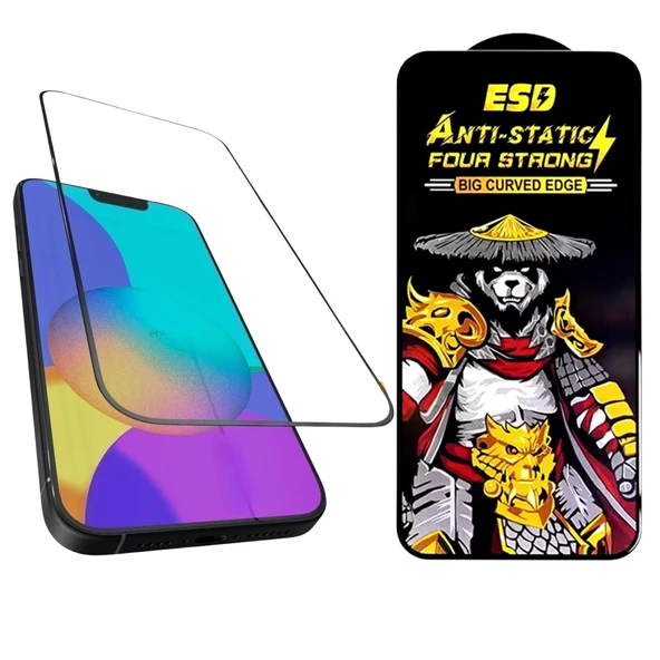 Samsung Galaxy A13 Uyumlu Toz Geçirmez Kavisli Kenar 9D Full Ekran Koruyucu Cam