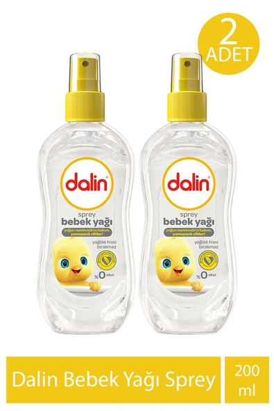 Dalin Bebek Yağı Sprey 200 ml x 2 Adet ürün görseli