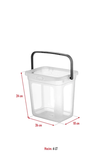 2’li Multibox Deterjanlık Kutusu & Banyo Düzenleyici & Saklama Kutusu 6 Lt Şeffaf - Resim 5