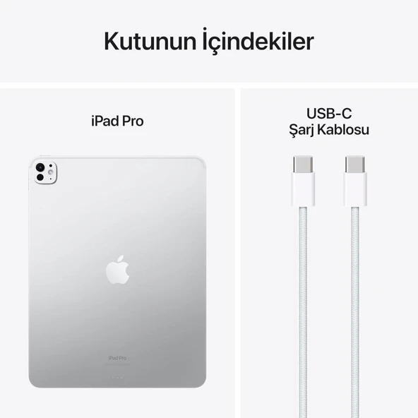 iPad Pro 7. Nesil Wi-Fi 512 GB 13" MVX53TU/A Gümüş Tablet Outlet (Açıklamayı Okuyunuz) - 2