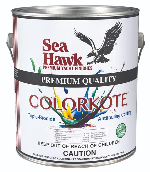 Sea Hawk ColorKote Yumuşak Zehirli Boya 3.785 LT Siyah ürün görseli 1