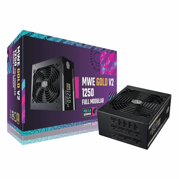 Cooler Master MWE V2 1250W 80+ Altın Modüler Güç Kaynağı ürün görseli 1