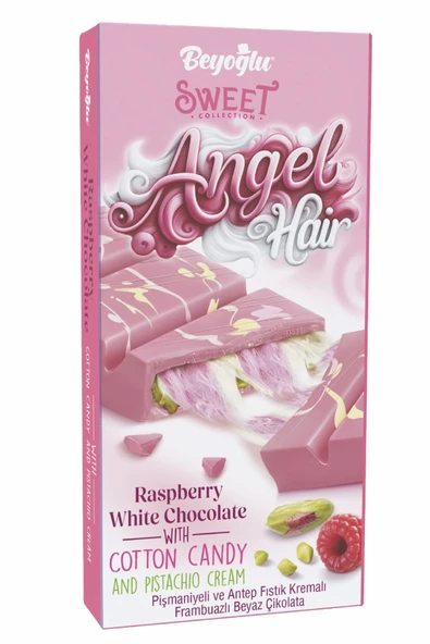 Beyoğlu Sweet Collection Angel Hair 80 Gram. Frambuazlı Pişmaniyeli Çikolata - 3