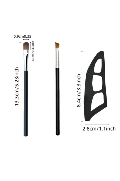 Göz Makyaj Asistanı - 2 Özel Far Fırçası, Göz Farı Araçları, Hızlı Makyaj Şablonları, Göz Farı Kalıpları, Kadın Başlangıç Seviyesi İçin Uygun, - 2