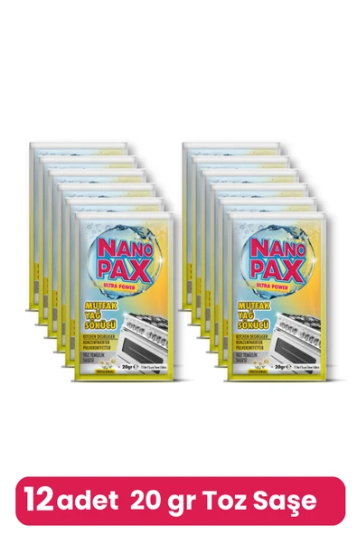 MUTFAK - YAĞ SÖKÜCÜ TOZ TEMİZLİK SAŞESİ (12 adet X 20gr) - 2