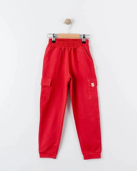 Unisex %100 Pamuk Oversize Kargo Cepli Pantolon - 6