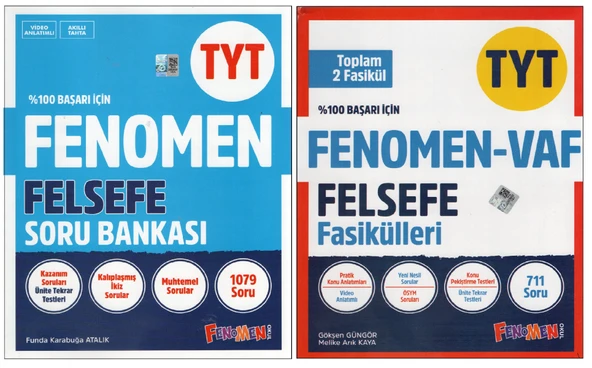 Fenomen Felsefe TYT Soru Bankası + VAF (2 Kitap)