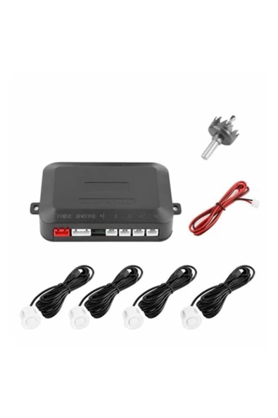 Unikum Fiat Linea Dijital Ekranlı Araç Park Sensörü Ses Ikazlı Beyaz Renk - Resim 2