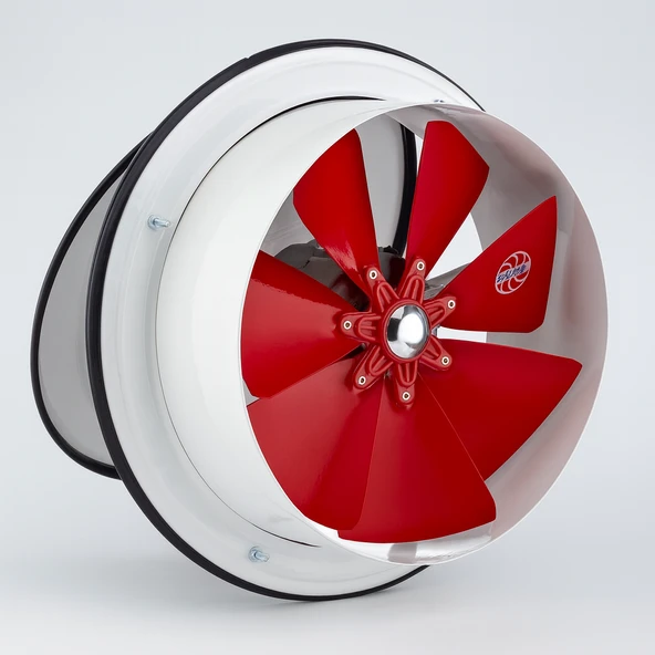 Baca Tipi Kapaklı Aspiratör Sessiz 200 mm Havalandırma Fan Ev ve Sanayi Tipi Güçlü Hava Koku Emişli ürün görseli