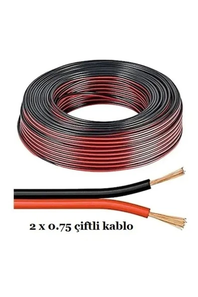 Le Moins Cher Chevrolet Lumina Çiftli Kablo Tesisat Hoparlör Kablosu 2 X 0.75 Elektrik Kablosu 5 Metre - Resim 2