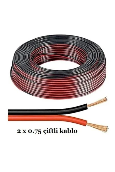 Le Moins Cher Bentley Flying Çiftli Kablo Tesisat Hoparlör Kablosu 2 X 0.75 Elektrik Kablosu 5 Metre ürün görseli 1