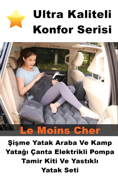 Le Moins Cher Bmw 228İ Şişme Yatak Araba Ve Kamp Yatağı Çanta Elektrikli Pompa Tamir Kiti Ve Yastıklı Yatak Seti