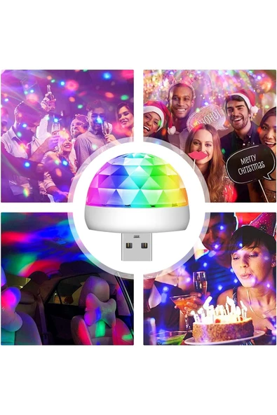 Le Moins Cher Usb Disko Topu Sese Duyarlı Renkli Canlı Işık Rgb Müzik Duyarlı