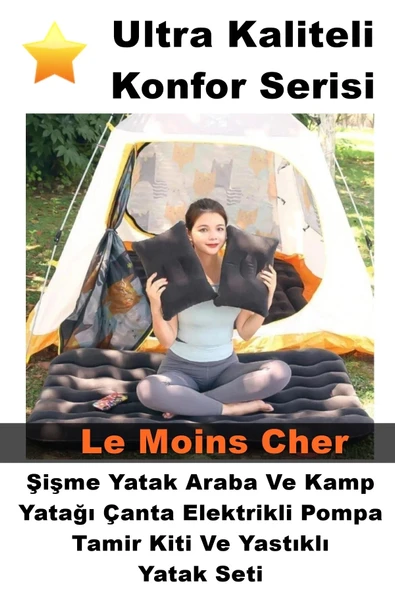 Le Moins Cher Volvo C30 Şişme Yatak Araba Ve Kamp Yatağı Çanta Elektrikli Pompa Tamir Kiti Ve Yastıklı Yatak Seti - 2