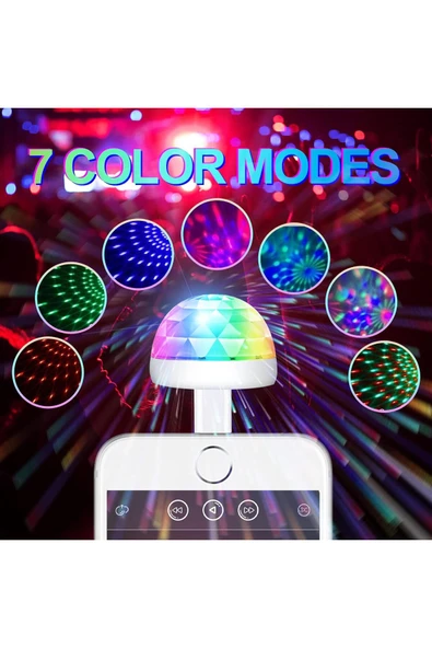 Le Moins Cher Usb Disko Topu Sese Duyarlı Renkli Canlı Işık Rgb Müzik Duyarlı - 4