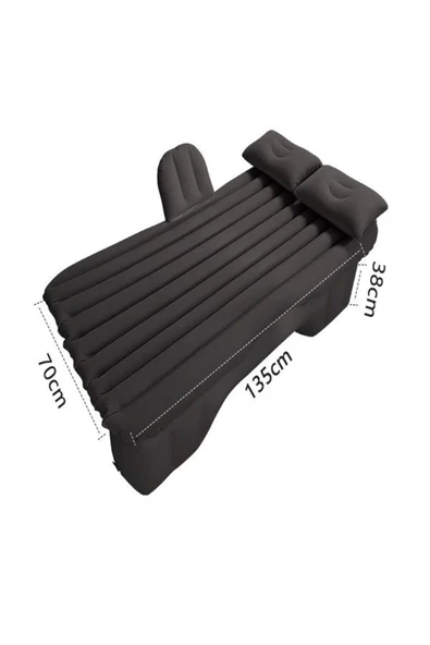 DEANB Şişme Yatak Arka Koltuk İçin 2 Adet Yastıklı, Araç İçi Yatak - Resim 3