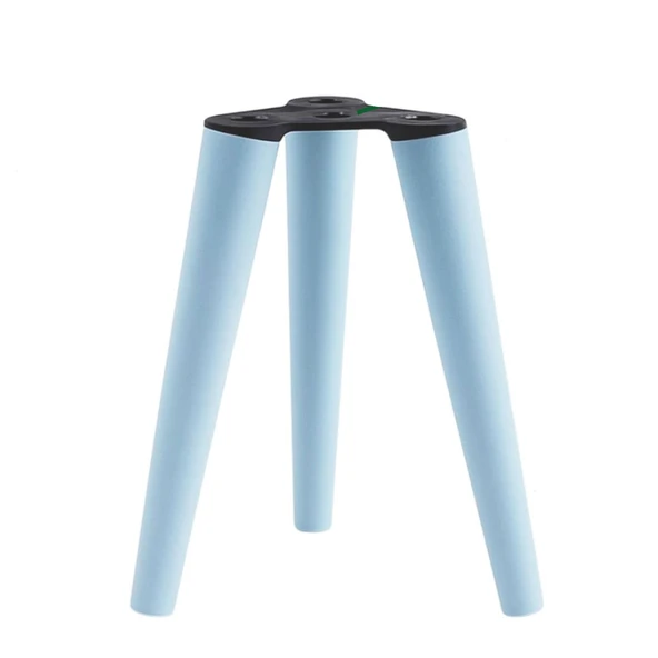 3 Adet Ahşap Ayak 40 Cm Açık Mavi M8 Civatalı Bağlantı Aparatlı Mobilya Tabure Sehpa Masa Destek Ayağı - Resim 6