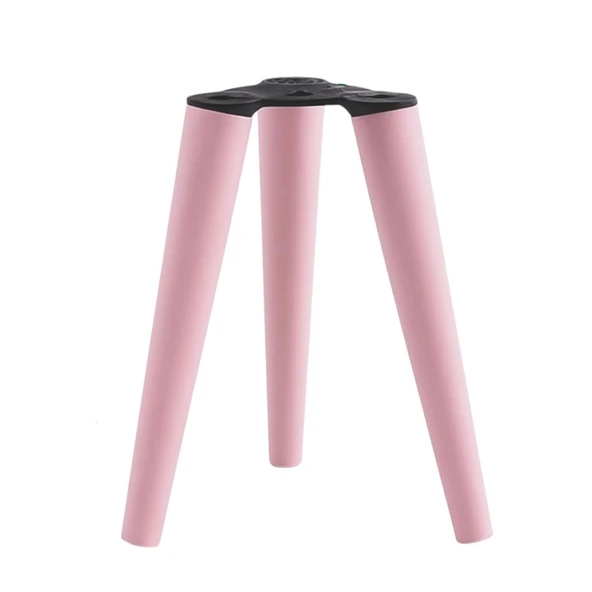 3 Adet Ahşap Ayak 40 Cm Açık Pembe M8 Civatalı Bağlantı Aparatlı Mobilya Tabure Sehpa Masa Destek Ayağı - Resim 6