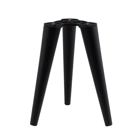 3 Adet Ahşap Ayak 40 Cm Siyah M8 Civatalı Bağlantı Aparatlı Mobilya Tabure Sehpa Masa Destek Ayağı - Resim 6