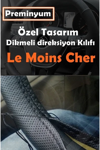 Le Moins Cher Ford Fusion Oto Direksiyon Kılıfı Siyah Dikiş Estetik Görünüm Yüksek Kalite - Resim 3