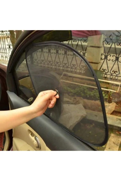 Le Moins Cher Yan Cam Perdesi 2'li Güneşlik Vantuzlu Model Pratik Kullanım - 2