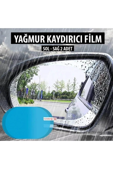 Unikum Volvo V90 Oto Dış Ayna Yağmur Kaydırıcı Film Seti 2 Adet - Resim 4