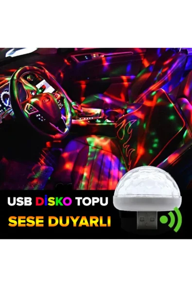 Le Moins Cher Opel Corsa E Usb Disko Topu Sese Duyarlı Renkli Canlı Işık ürün görseli