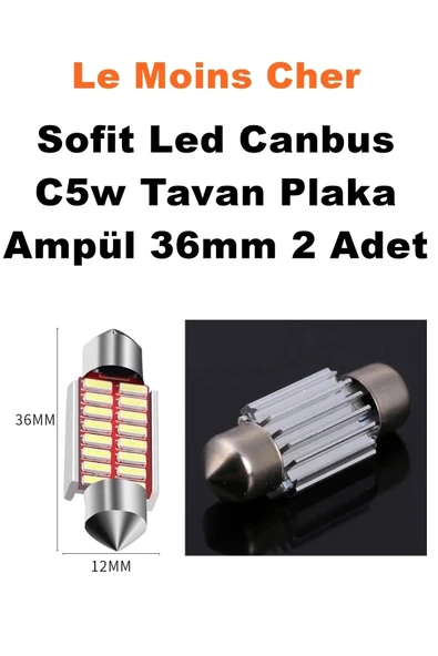 Le Moins Cher Ferrari 456M Sofit Led Canbus C5w Tavan Plaka Ampül 36mm 2 Adet - Resim 6