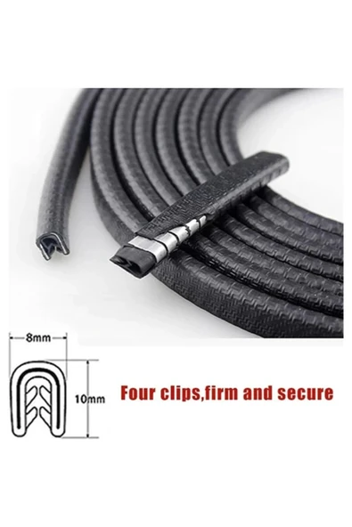 Le Moins Cher Volvo S/S40/S60/S80/S90 Uyumlu Lüx Oto Kapı Koruyucu Fitil 4 Metre - 6
