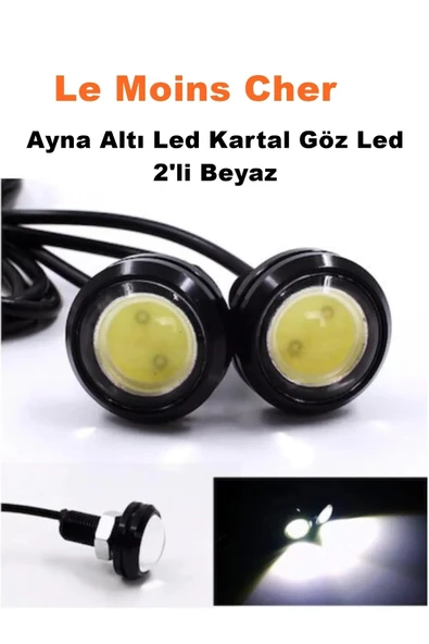 Le Moins Cher Tata İndigo Ayna Altı Led Kartal Göz Led 2'li Beyaz Led ürün görseli