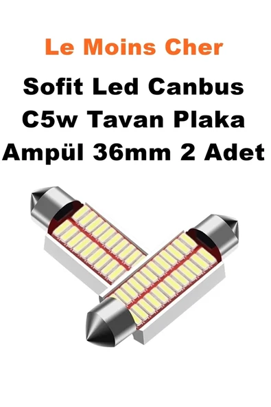 Le Moins Cher Hyundai Accent Era Sofit Led Canbus C5w Tavan Plaka Ampül 36mm 2 Adet - Resim 5