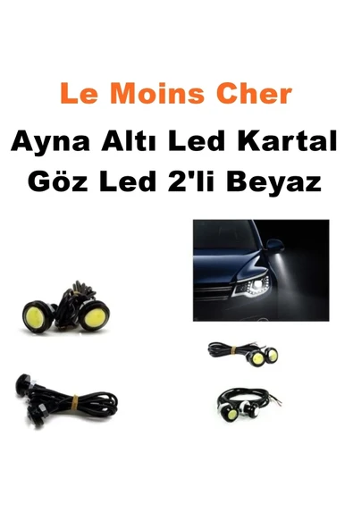 Le Moins Cher Tata İndigo Ayna Altı Led Kartal Göz Led 2'li Beyaz Led - Resim 2
