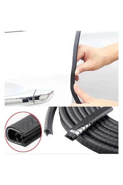 Le Moins Cher Volvo S/S40/S60/S80/S90 Uyumlu Lüx Oto Kapı Koruyucu Fitil 4 Metre - 1
