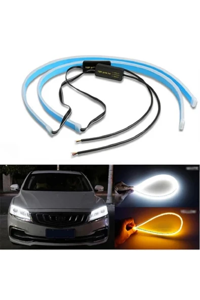 Le Moins Cher Bmw F20 Uyumlu Far İçi Üstü Kayar Sinyalli Gündüz Ledi Far Kaşı 2 Adet - 6