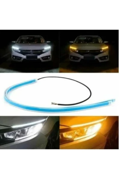 Le Moins Cher Nissan Primera Uyumlu Far İçi Üstü Kayar Sinyalli Gündüz Ledi Far Kaşı 2 Adet - Resim 7